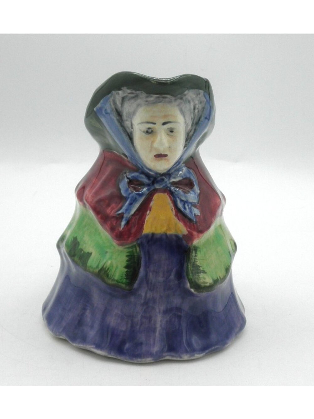 Tony Wood Little Old Lady Ceramic Creamer Pitcher England 1930s HEAVY CRAZING!